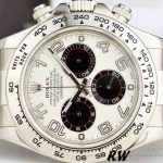 Rolex Daytona 116519 White Dial Black Eyes 40mm Mens Replica Watch - Image 3