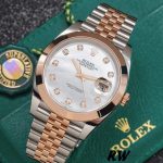 Rolex Datejust 126301 Rose Gold Sundust Diamonds Dial 41MM Mens Replica Watch - Image 2