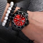 Rolex Submariner Date 116610LN Red Dial Black PVD/DLC Stainless Steel 40MM Mens Replica Watch - Image 6