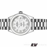 Rolex Datejust 279166 White Roman Numeral Dial Domed Bezel 28mm Lady Replica Watch - Image 4