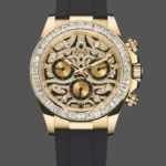 Rolex Cosmograph Daytona 116588 Yellow Gold Black Rubber Strap 40mm Mens Replica Watch