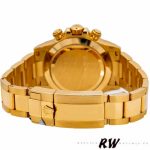 Rolex Daytona 116528 Black Dial Yellow Gold 40mm Mens Replica Watch - Image 5