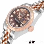 Rolex Datejust 179171 Black Mother of Pearl Diamond Dial 26MM Lady Replica Watch - Image 4