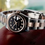 Rolex Datejust 179171 Diamond Black Dial Fluted Bezel 26MM Lady Replica Watch - Image 3