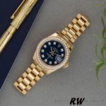 Rolex Datejust 179138 Blue Diamond Dial 26MM Lady Replica Watch - Image 3