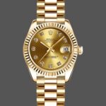 Rolex Datejust 179178 Champagne Diamonds Dial Yellow Gold 26MM Lady Replica Watch