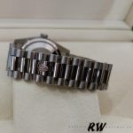 Rolex Day-Date 118239 Mother of Pearl White Dial Fluted Bezel 36mm Unisex Replica Watch - Image 5