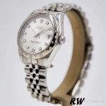 Rolex Datejust 178344 Stainless Steel Silver Diamond Dial 31MM Lady Replica Watch - Image 3