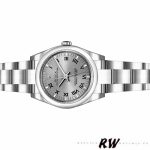 Rolex Oyster Perpetual 176200 Rhodium Grey Roman Numeral Dial 26mm Lady Replica Watch - Image 4