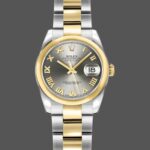 Rolex Datejust 179163 Grey Dial Domed Dezel 26MM Lady Replica Watch