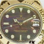 Rolex Yacht-Master 169628 Yellow Gold Black MOP Dial 29MM Lady Replica Watch - Image 2