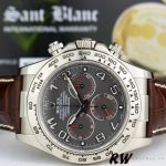Rolex Daytona 116519 Grey Dial Brown Leather strap 40mm Mens Replica Watch - Image 3