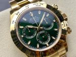 Rolex Daytona 116508 Yellow Gold Green Index Dial 40MM Mens Replica Watch - Image 4