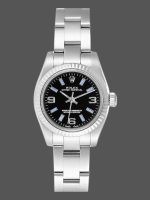 Rolex Oyster Perpetual 176234 Black Dial Blue Baton 26MM Lady Replica Watch