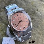 Rolex Oyster Perpetual Air-King 114234 Pink Dial 34mm Unisex Replica Watch - Image 2