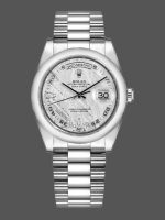 Rolex Day Date 118206 Meteorite Grey Dial 36mm Unisex Replica Watch