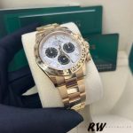 Rolex Daytona 116508 Yellow Gold Meteorite Grey Dial 40MM Mens Replica Watch - Image 12