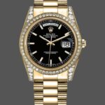Rolex Day-Date 118388 Black Index Dial 36mm Unisex Replica Watch