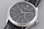 Rolex Cellini Date 50519 Black Leather Black Dial 39mm Mens Replica Watch - Image 4
