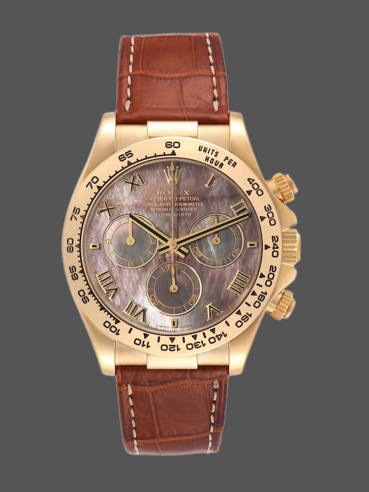 E12A6EB1-FD6D-A806-635B-CB182BC6D681 Rolex Daytona 116518 Mother of Pearl Dial 40mm Mens Replica Watch - Image 1