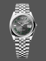 Rolex Datejust m126200 0017 Grey Wimbledon dial Stainless Steel 36MM Unisex Replica Watch