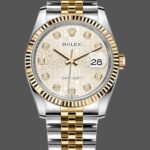 Rolex Datejust 126233 Silver Jubilee Dial Fluted Bezel 36MM Unisex Replica Watch