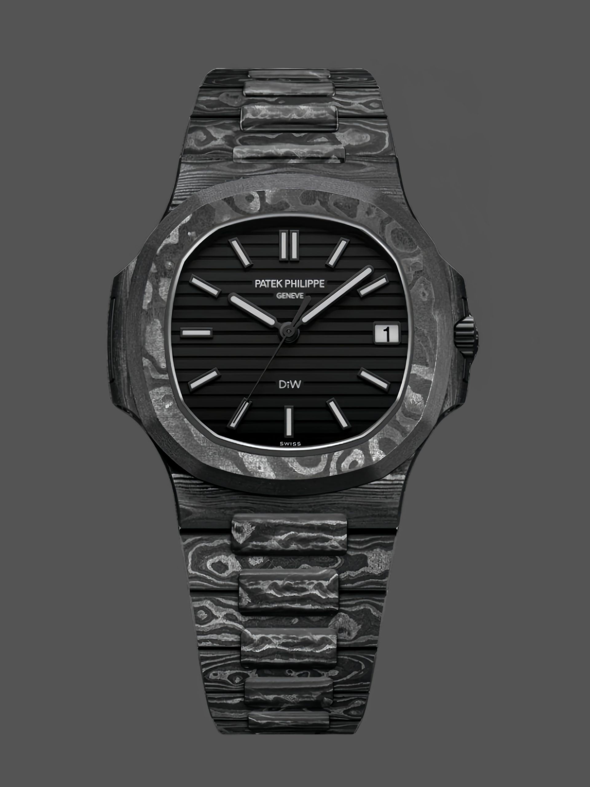 E1D32982-EB3E-B734-C7BE-E1695224D7A4 Patek Philippe Nautilus Carbon Fiber Case Black Dial 5711 40MM Watch - Image 1