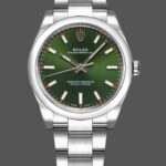Rolex Oyster Perpetual Air-King 114200 Olive Green Index Dial 34mm Unisex Replica watch