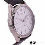 Rolex Cellini Date 50519 Brown Leather Silver Dial 39mm Mens Replica Watch - Image 2