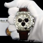 Rolex Daytona 116519 Panda Dial Chocolate Leather Strap 40mm Mens Replica Watch - Image 2