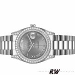 Rolex Day-Date 118389 Rhodium Grey Roman Numeral Dial 36MM Unisex Replica Watch - Image 3