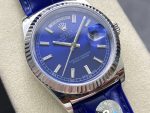 Rolex Day Date 36mm White Gold Fluted Bezel 118139 0004 Blue Index - Image 4