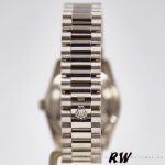 Rolex Day-Date 118209 White Gold White Dial 36mm Unisex Replica Watch - Image 4