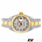 Rolex Datejust 179163 Smooth Bezel Pyramid Ivory Dial 26MM Lady Replica Watch - Image 4