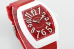 Franck Muller Women's Yacht Red Dial Leather Strap - Image 2
