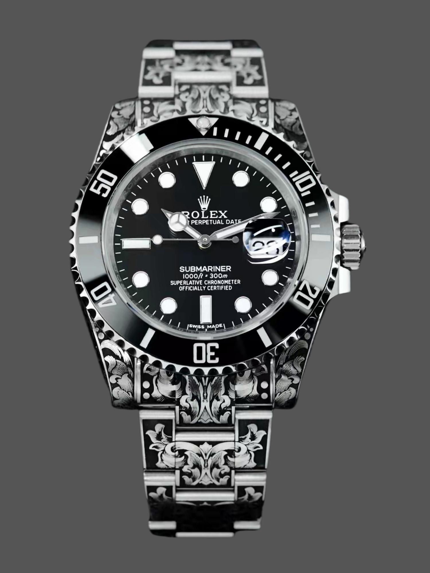 E47091C5-A82E-2C0F-F408-B008666BFA41 Huckleberry Custom Rolex Submariner - Image 1