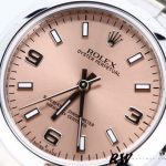 Rolex Oyster Perpetual 177200 Pink Dial Domed Bezel 31mm Lady Replica Watch - Image 4