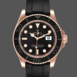 Rolex Yacht-Master 116655 Everose Gold Black Dial 40mm Mens replica Watch