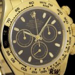 Rolex Cosmograph Daytona 116518 Black Leather Strap 40MM Mens Replica Watch - Image 2