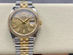 Rolex Datejust 36mm Stainless Steel and Yellow Gold 126283RBR Champagne Index Jubilee - Image 2