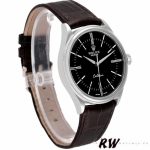 Rolex Cellini Time 50509 Brown Leather Strap Black Dial 39mm Mens Replica Watch - Image 2