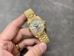Rolex Datejust 31 Yellow Gold Silver Diamond Dial M278278 0034 Women's Watch - Image 6