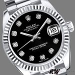 Rolex Datejust m178274 Black Diamond Dial Fluted Bezel 31MM Lady Replica Watch - Image 13