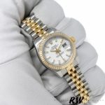 Rolex Datejust 179173 White Index Dial Fluted Bezel 26MM Lady Replica Watch - Image 3
