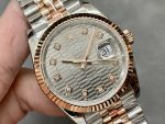 Rolex Datejust 36 18K Everose Gold Fluted Bezel 126231 0041 Unisex Watch - Image 4