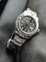 Rolex Yacht-Master 126622 Platinum Bezel Dark Rhodium Grey Dial 40MM Mens Replica Watch - Image 3