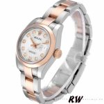 Rolex Datejust 179161 Stainless Steel and Everose Gold Silver jubilee anniversary Dial 26MM Lady Replica Watch - Image 3