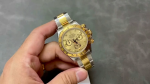 Rolex Cosmograph Daytona 116503 Yellow Gold Champagne Diamond Dial 40MM Mens Replica Watch - Image 2