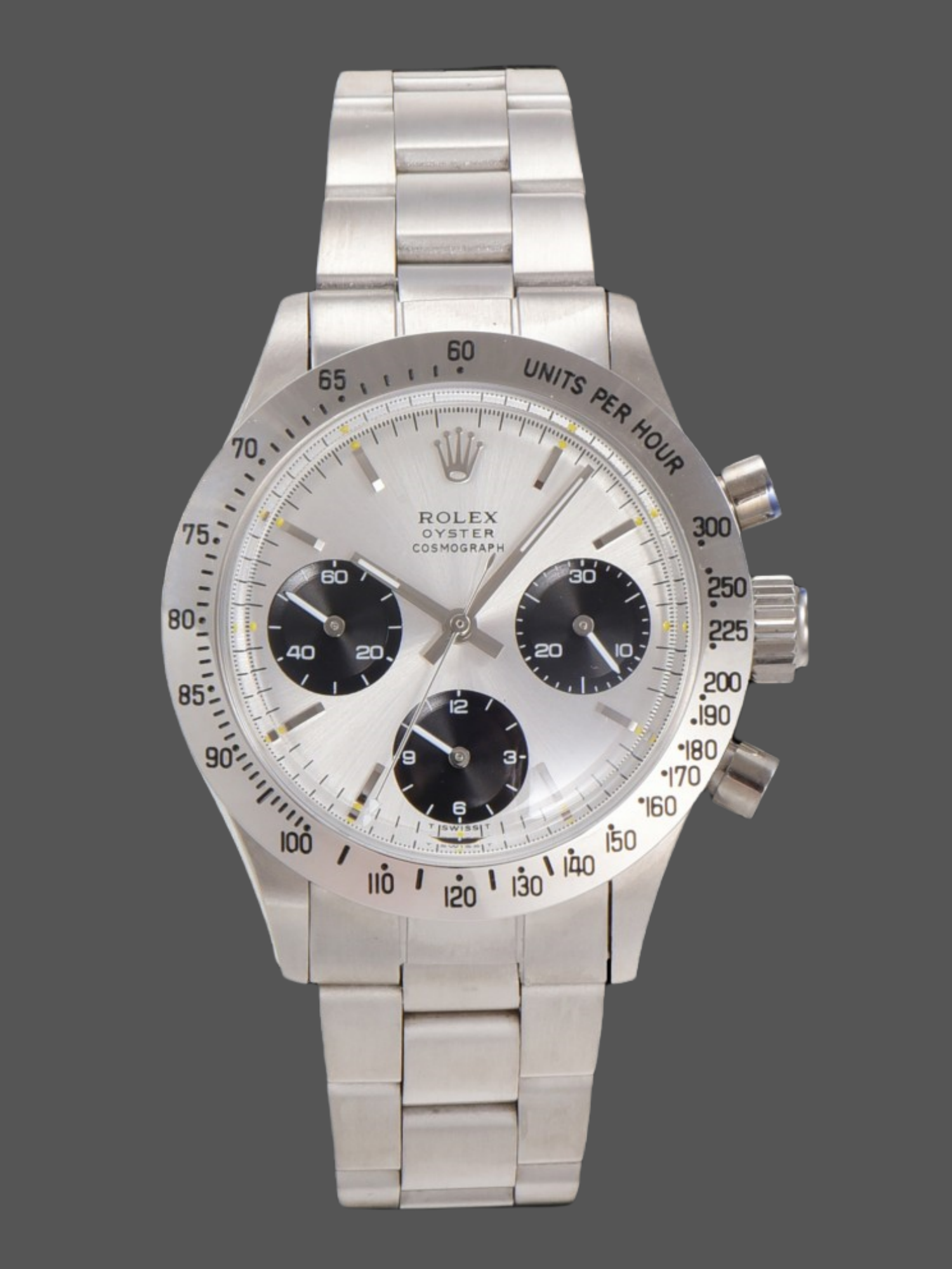E7371349-4BA5-66C2-1D41-90183C5149B4 Rolex Daytona 6239 Stainless steel bi-color black and silver LIMITED - Image 1