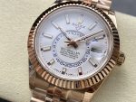 Rolex Sky Dweller 42mm Intense White Dial Fluted Bezel Jubilee Bracelet m336935 0007 - Image 5